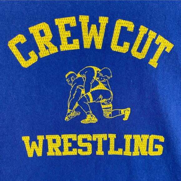 AjaXX63 Crewcut Wrestling Men's Tank Top Men's Size XL Blue Muscle Gay Lifestyle - Picture 3 of 8